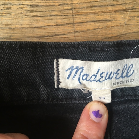 High waisted black Madewell shorts - Picture 8 of 9